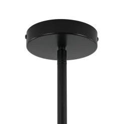 8-Light Vintage Sputnik Black Open Square Lantern Pendant