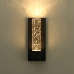 Linear Clear bubble Crystal Tube Dimmable LED Wall Lamp