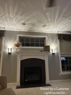 Linear Clear bubble Crystal Tube Dimmable LED Wall Lamp