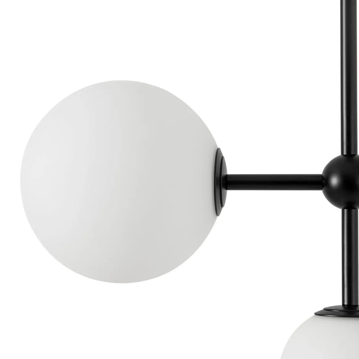 Luminous Opal Glass Globe Geometric Bubble Chandelier