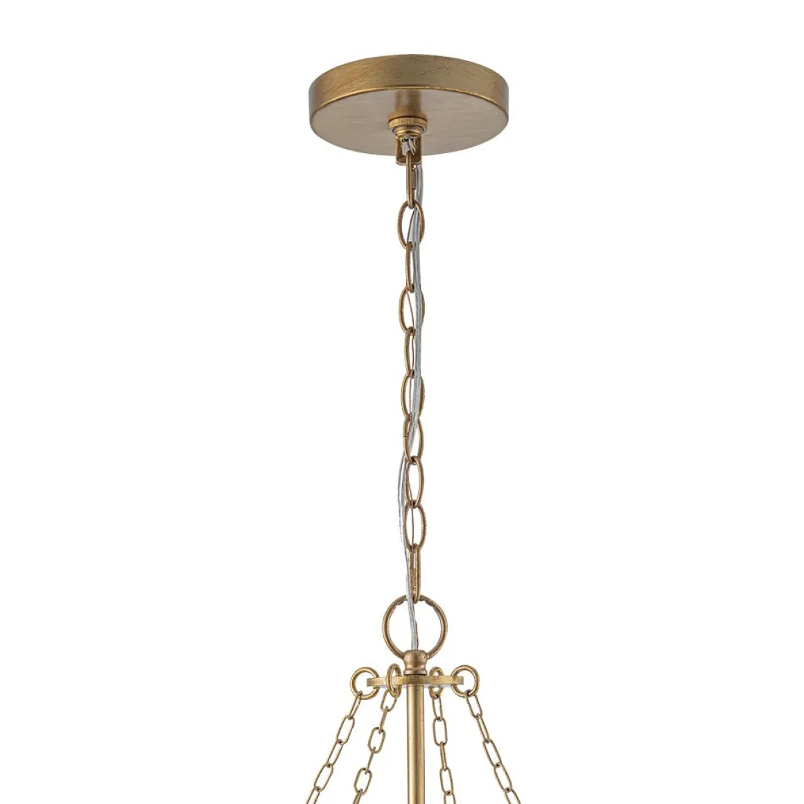 Luxe Gold Crystal Blossom Floral Basket Chandelier