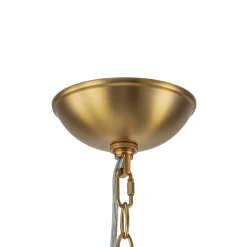 Luxe Large Cluster Rippled Glass Globe Round Bubble Chandelier