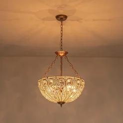 Luxe Moroccan Antique Bronze Crystal Round Cage Chandelier