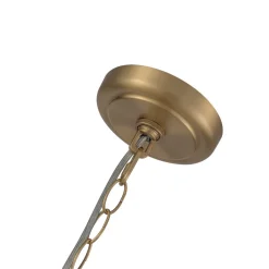 Luxe Oversized Brushed Brass Iron Large Dome Pendant Light