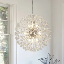 Luxury Bloom Dandelion Crystal Firework Chandelier