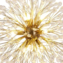Luxury Bloom Dandelion Crystal Firework Chandelier