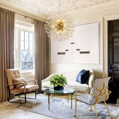 Luxury Bloom Dandelion Crystal Firework Chandelier