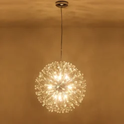 Luxury Bloom Dandelion Crystal Firework Chandelier