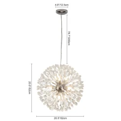 Luxury Bloom Dandelion Crystal Firework Chandelier