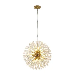 Luxury Bloom Dandelion Crystal Firework Chandelier