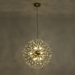 Luxury Bloom Dandelion Crystal Firework Chandelier