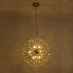 Luxury Bloom Dandelion Crystal Firework Chandelier