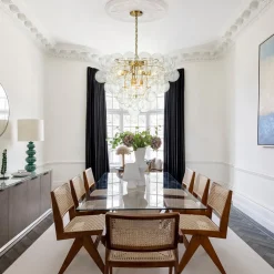 Luxury Brass Cluster Clear Glass Globe Bubble Chandelier