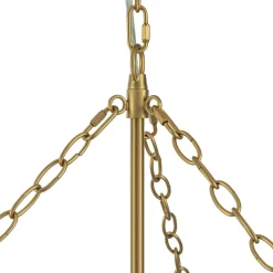 Luxury Cascade Cluster Ribbed Glass Bubble Entry Chandelier