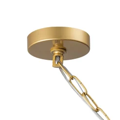 Luxury Cluster Glass Textured Tube Round Tiered Chandelier
