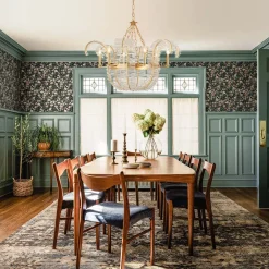 Luxury Gold Foiled Chic Antique Crystal Floral Chandelier