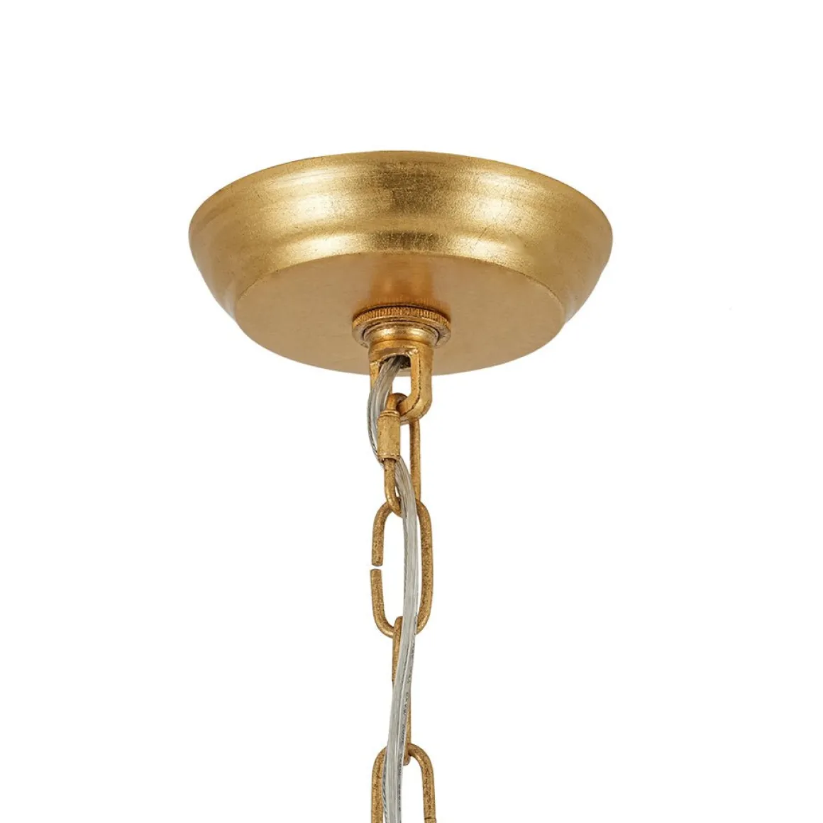 Luxury Gold Foiled Chic Antique Crystal Floral Chandelier