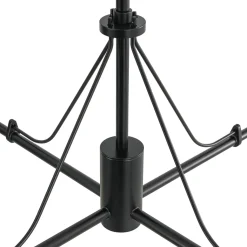 Luxury 4-Light Shine Opal Glass Globe Sputnik Chandelier