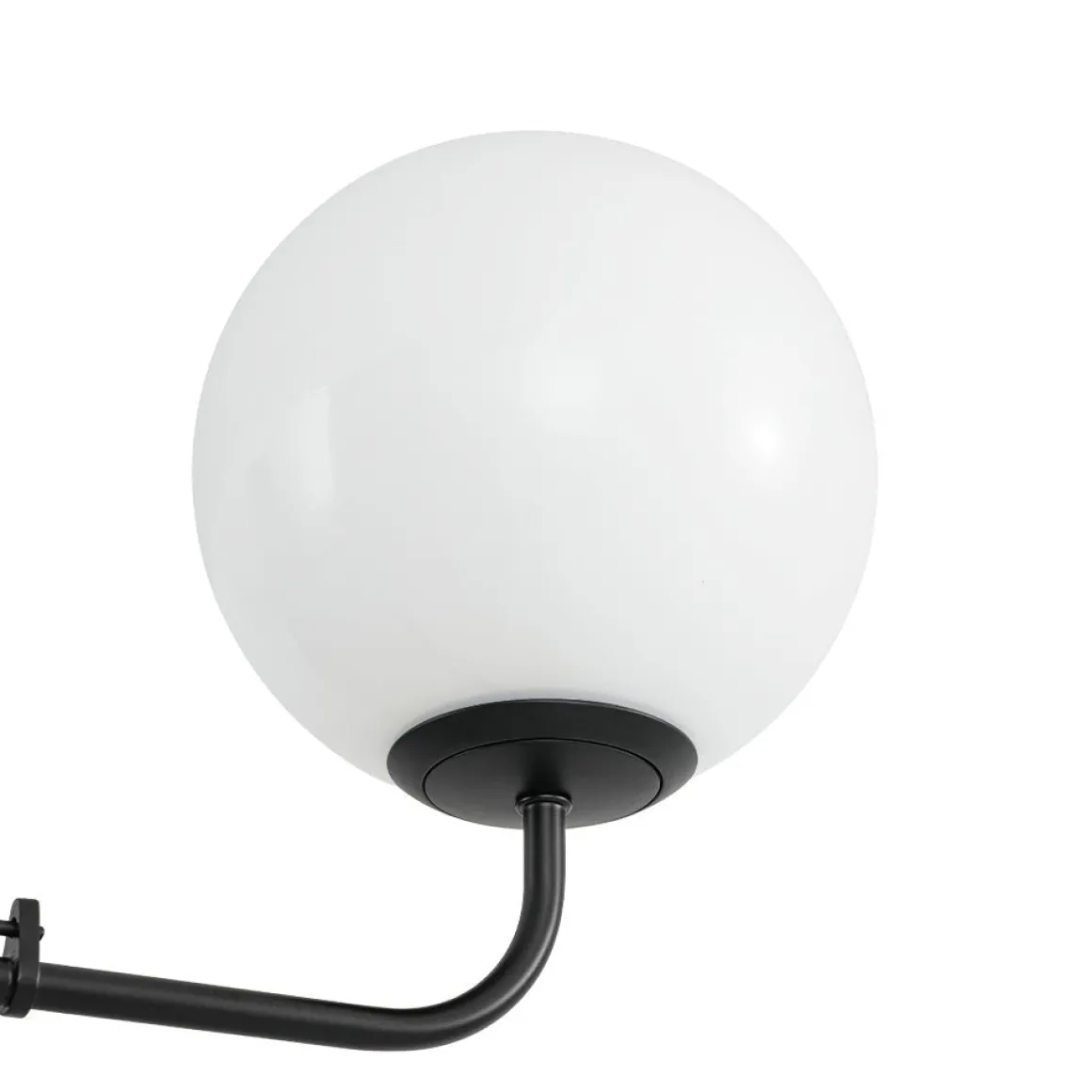 Luxury 4-Light Shine Opal Glass Globe Sputnik Chandelier