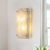 Mid-Century Brass White Glazed Glass Linear Wall Sconce