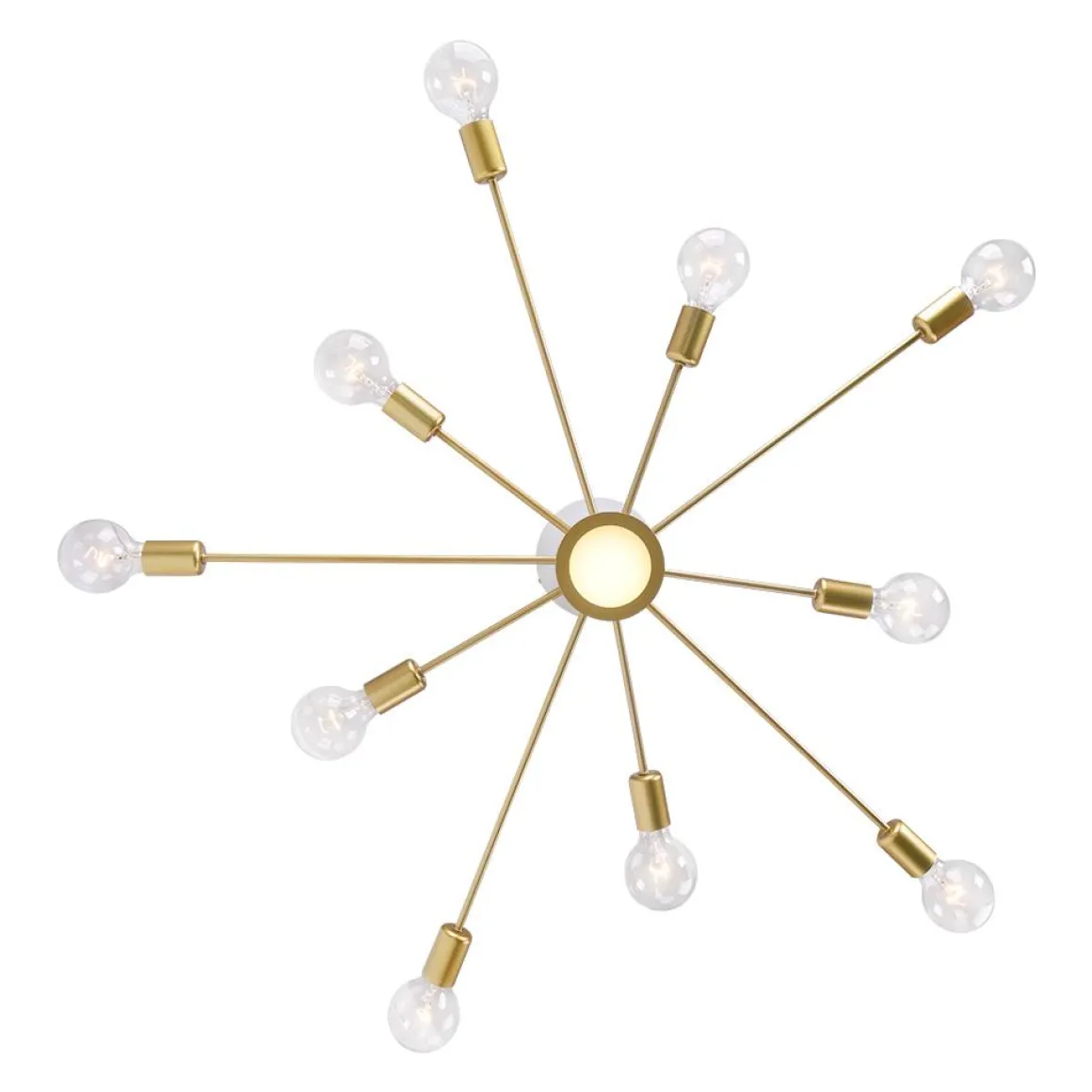 Mid-Century Flush Mount Sputnik Ceiling Light