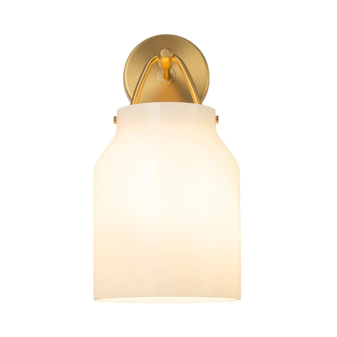 Mid-Century 1-Light Hanging Jar Shade Wall Sconce