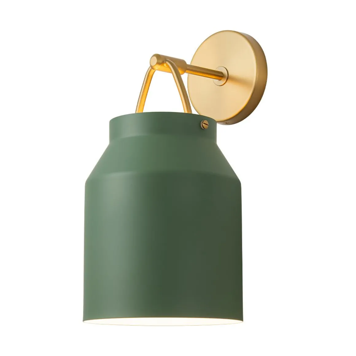 Mid-Century 1-Light Hanging Jar Shade Wall Sconce
