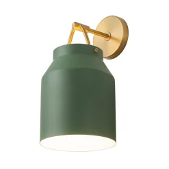 Mid-Century 1-Light Hanging Jar Shade Wall Sconce