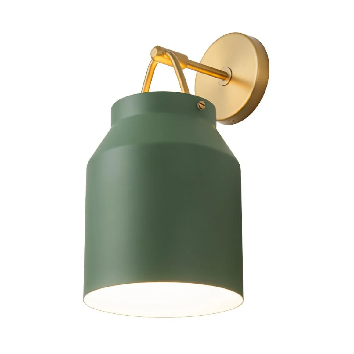 Mid-Century 1-Light Hanging Jar Shade Wall Sconce