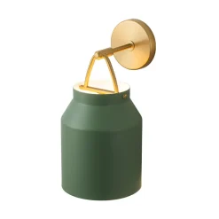 Mid-Century 1-Light Hanging Jar Shade Wall Sconce