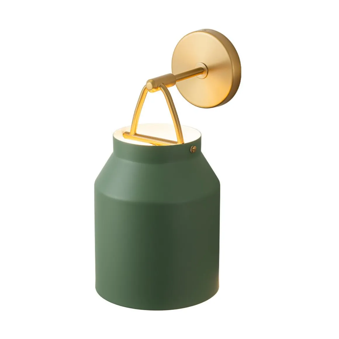 Mid-Century 1-Light Hanging Jar Shade Wall Sconce