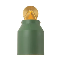 Mid-Century 1-Light Hanging Jar Shade Wall Sconce