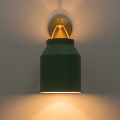 Mid-Century 1-Light Hanging Jar Shade Wall Sconce