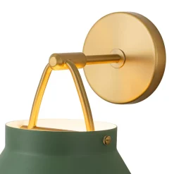 Mid-Century 1-Light Hanging Jar Shade Wall Sconce