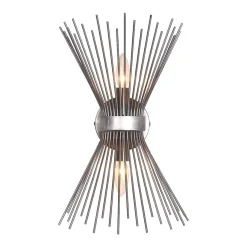 Mid Century 2-Light Sunburst Wall Sconce