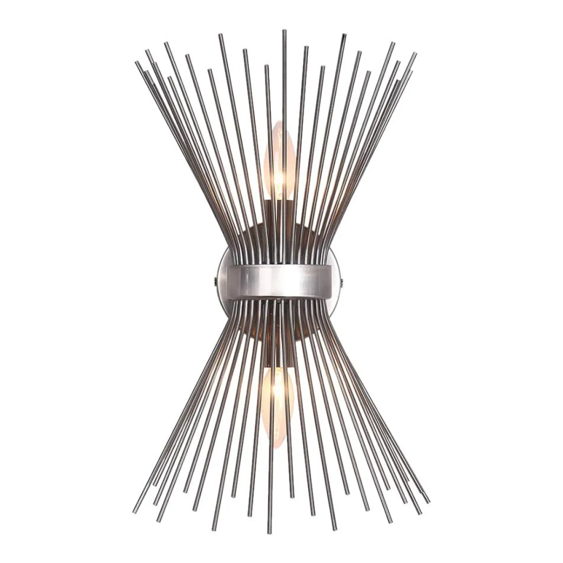 Mid Century 2-Light Sunburst Wall Sconce