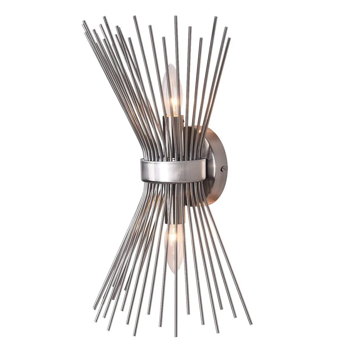 Mid Century 2-Light Sunburst Wall Sconce