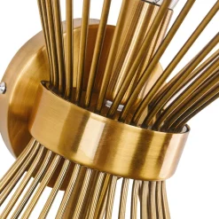 Mid Century 2-Light Sunburst Wall Sconce
