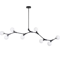 Mid-century Linear Island Branching Bubble Chandelier