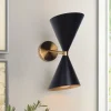 Mid-Century Modern Black Wall Sconce