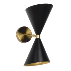 Mid-Century Modern Black Wall Sconce