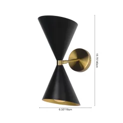 Mid-Century Modern Black Wall Sconce