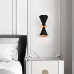 Mid-Century Modern Black Wall Sconce