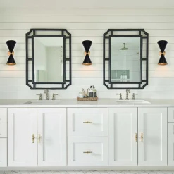 Mid-Century Modern Black Wall Sconce