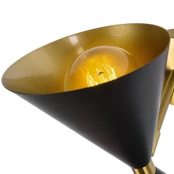 Mid-Century Modern Black Wall Sconce