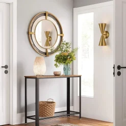 Mid-Century Modern 2-Light Up Down Cone Wall Sconce