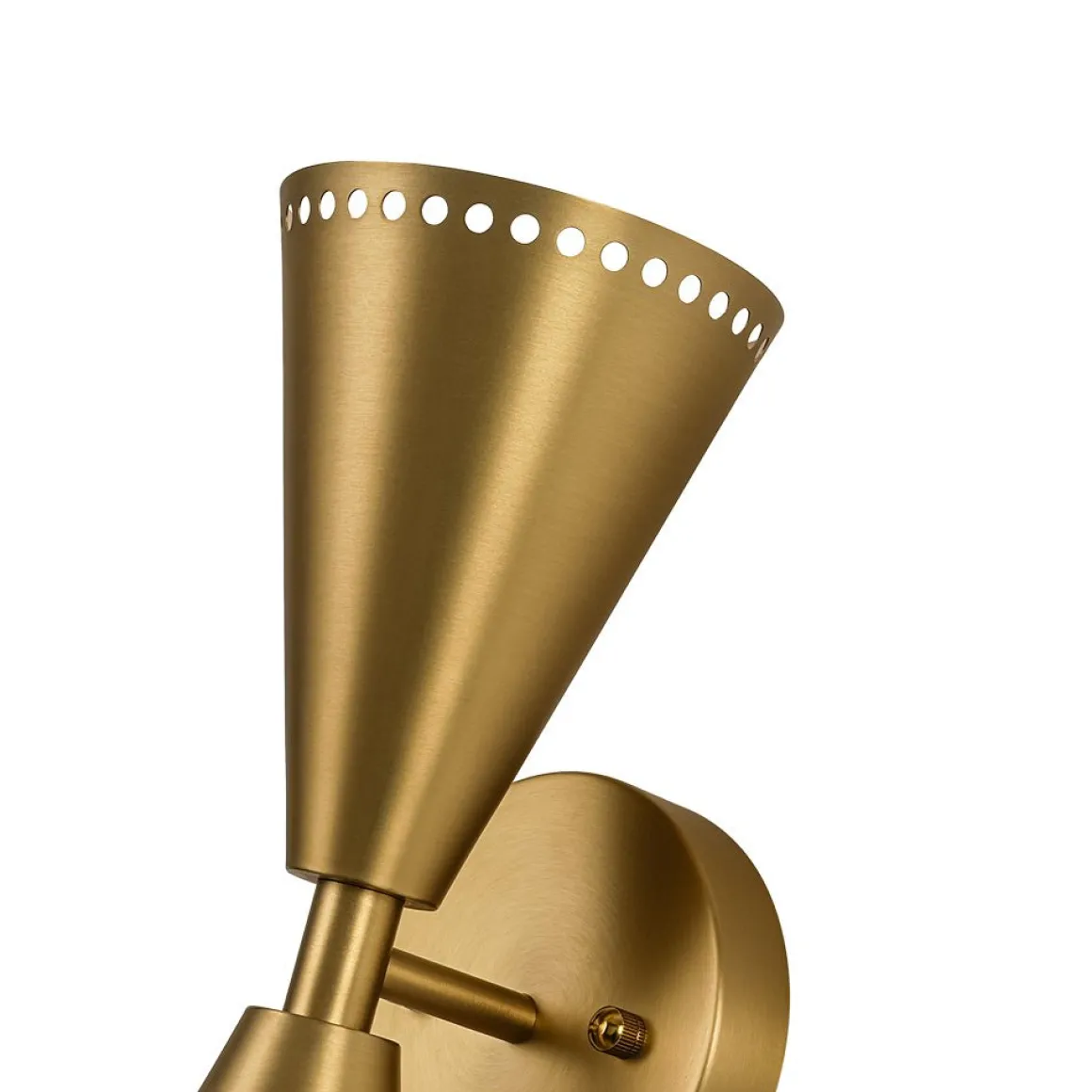 Mid-Century Modern 2-Light Up Down Cone Wall Sconce