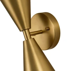 Mid-Century Modern 2-Light Up Down Cone Wall Sconce