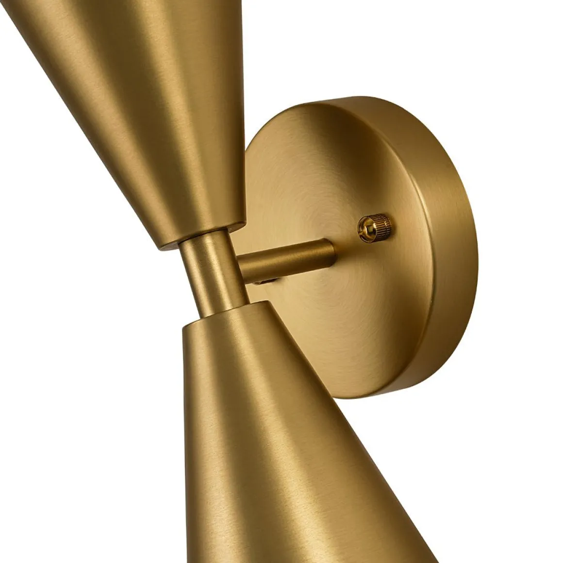 Mid-Century Modern 2-Light Up Down Cone Wall Sconce