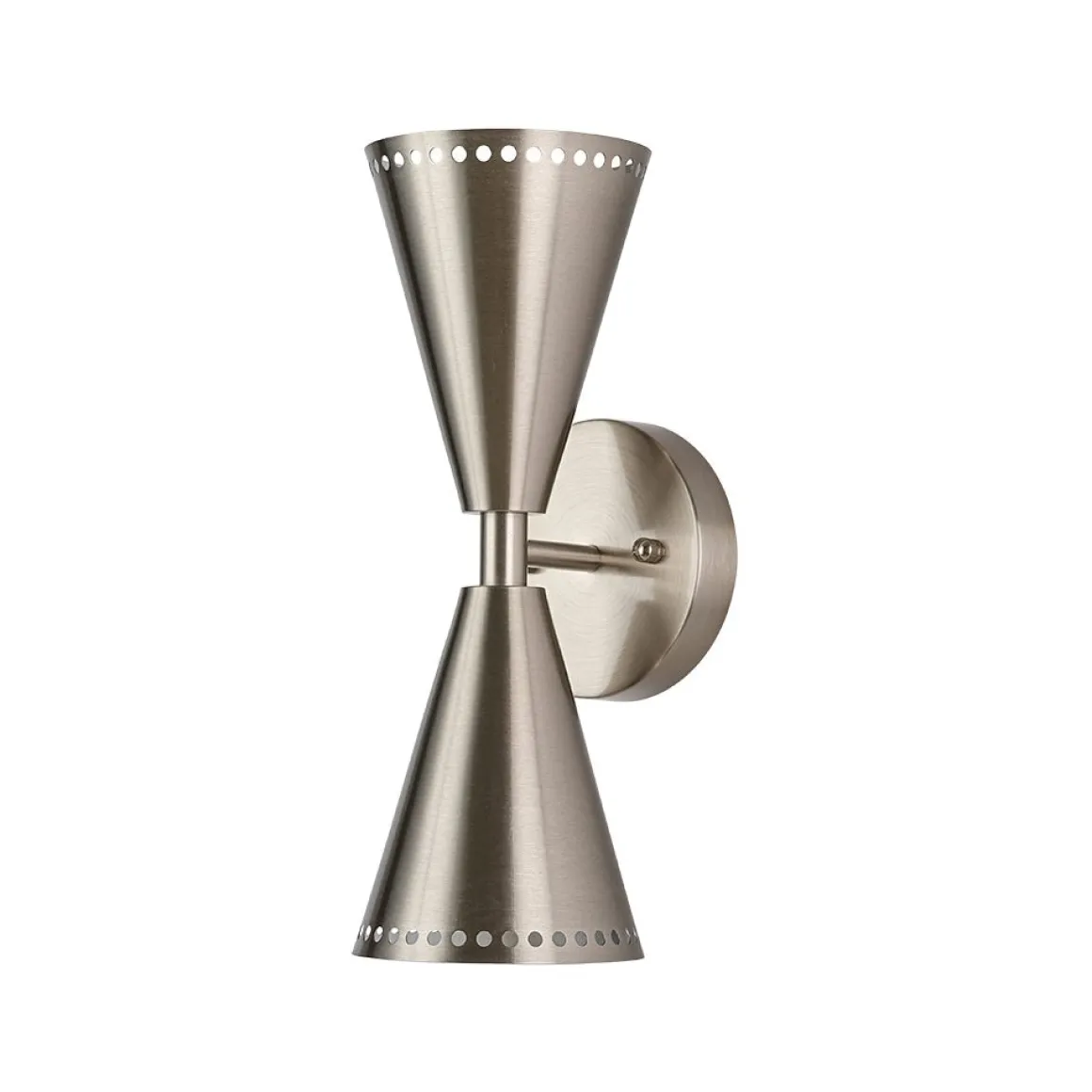 Mid-Century Modern 2-Light Up Down Cone Wall Sconce